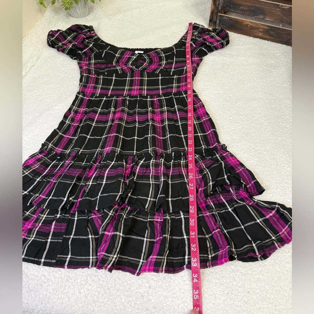 Bar III plaid mini dress - Picture 6 of 8